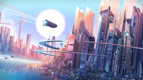 Download 3840x2160 Sci Fi World Futuristic City Skyscrapers