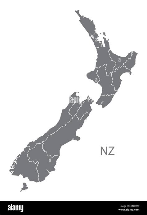 Map Of New Zealand Vector High Res Vector Graphic Getty Images
