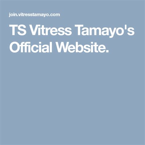 Ts Vitress Tamayos Official Website With Images Website Official Trans Woman