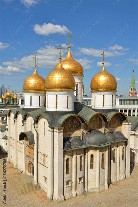 Dormition Cathedral Of Moscow Kremlin Also Known As Assumption
