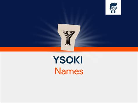 Ysoki Names 600 Catchy And Cool Names Brandboy