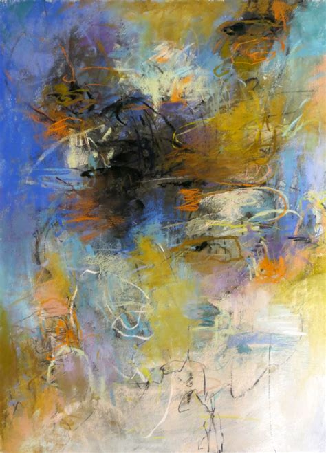 Above It All By Debora Stewart Pastel Painting Abstract Canvas