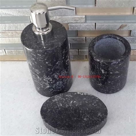 Black Granite Bathroom Accessory Set From China