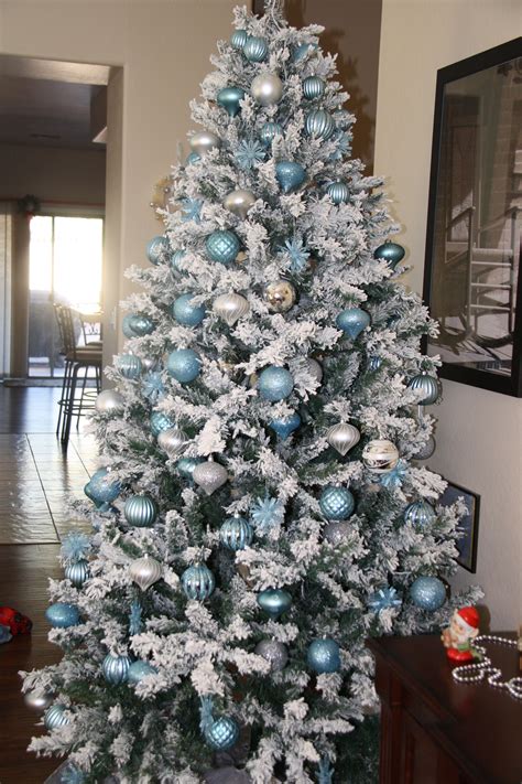 10 Blue Decorative Christmas Tree Decoomo