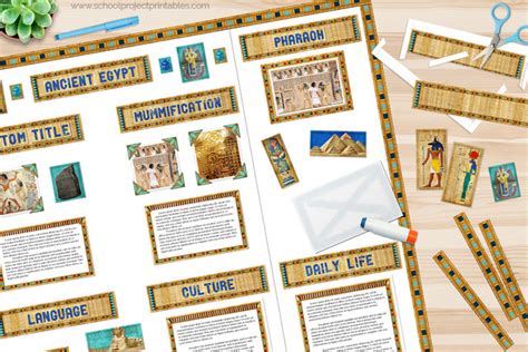 Ancient Egypt Project Display Board Tutorial School Project Printables