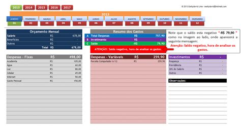 Ideias Plan Planilha De Despesas Pessoais