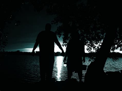 Free Images Silhouette Light Black And White Night Sunlight Lake
