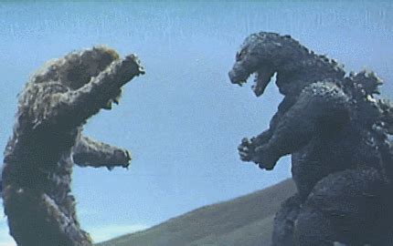 The fight ended ambiguously with no clear winner. godzilla 1962 | Tumblr