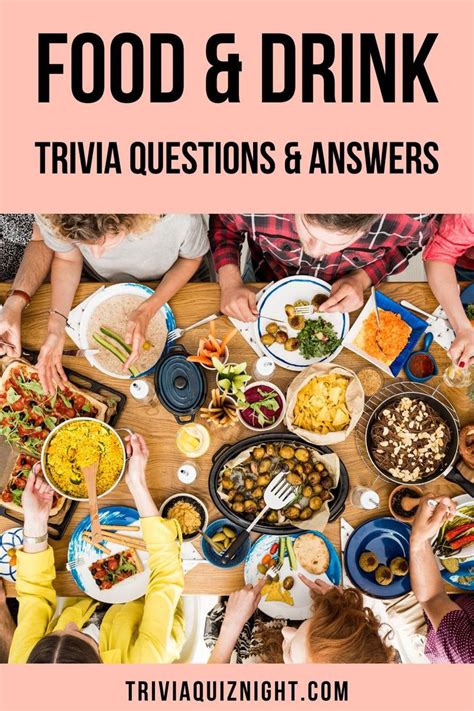 100 Food And Drink Quiz Questions And Answers Food And Drink Quiz