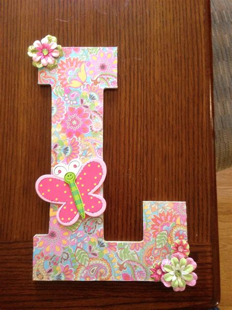 No special skills or master glue gun badges needed to create super handmade gifts for everyone on your list! Scrapbook paper wooden letters: wooden letters, scrapbook ...