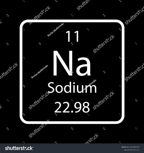 Sodium Symbol Chemical Element Periodic Table Stock Vector Royalty Free 2207883239 Shutterstock