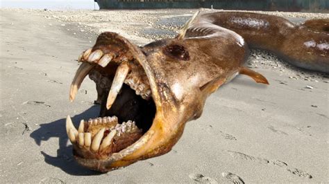 10 Craziest Sea Monsters Found On The Beach Youtube