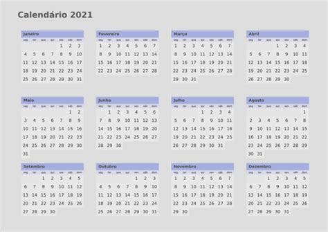 Sábados, domingos y festivos de colores. Calendário 2021