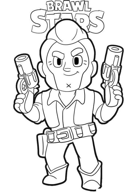 Colt From Brawl Stars Coloring Pages