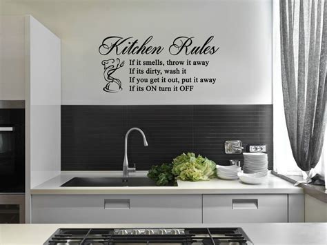 We did not find results for: Kitchen Rules Vinyl Wall Sticker Art Decals Decor Quote ...