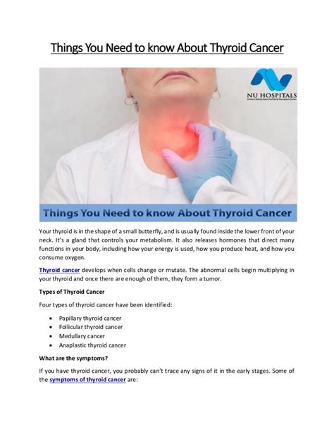 Things You Need To Know About Thyroid Cancer