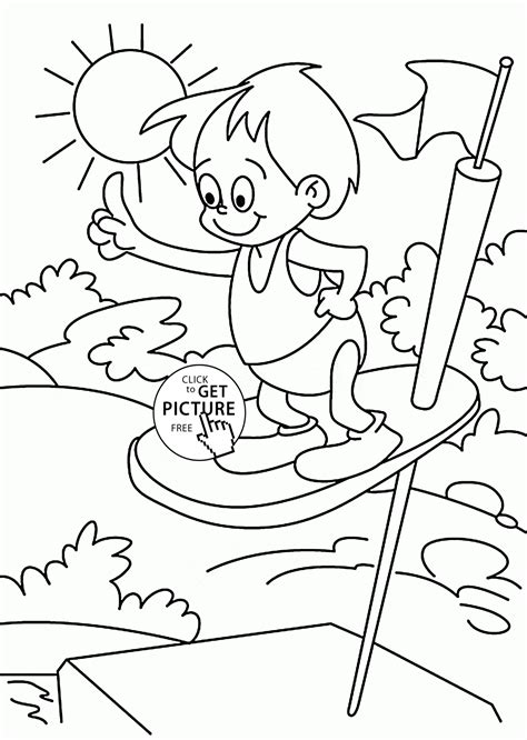 Print swimming coloring page (color). Unique Free Printable Swimming Pool Coloring Pages | Top ...