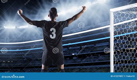 Hispanic Soccer Player Celebrating A Goal Stock Image Image Of Action