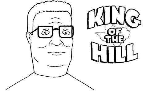 Free Printable King Of The Hill Coloring Page Printable Coloring Page