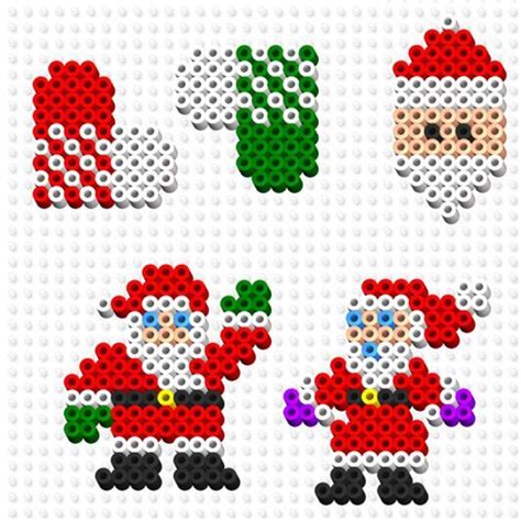 Perler Bead Christmas Ornament Patterns Pärlmönster Hantverk För