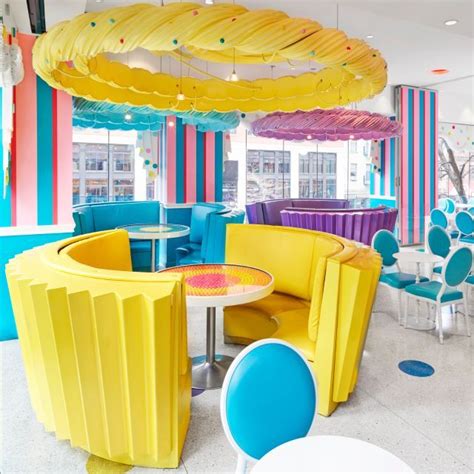 A set of linen or cotton panels can slide across a wall to create a more intimate bedroom setting. Dylan's Candy Bar Restaurant - New York, NY | OpenTable ...