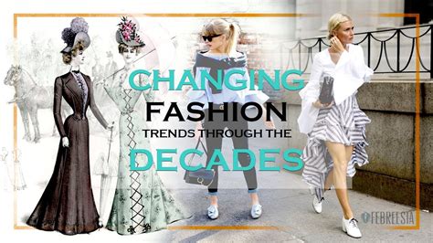 Changing Fashion Trends Through The Decades Youtube