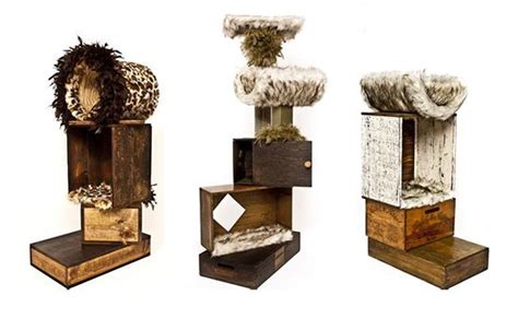 Unique Handcrafted Cat Furniture Made With Reclaimed Materials From The