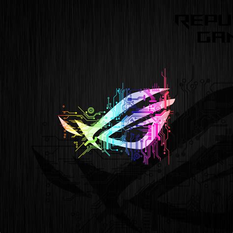 Wallpaper Republic Of Gamers Asus Rog Colorful Neon 4k