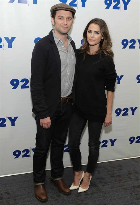 keri russell and matthew rhys attend the americans event in coordinating outfits