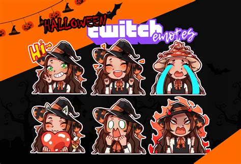 Twitch Halloween Emotes Cute Chibi Emotes By Lilac Patal On Deviantart