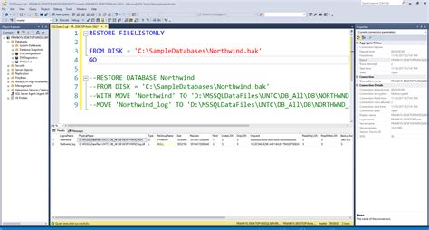 Installing An SQL Server Sample Database In SQL Server 2017 Using SSMS