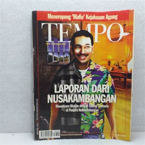 Jual Majalah Tempo Edisi 19 25 Agustus 2002 Laporan Dari