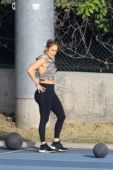 Jennifer Lopez Hard Workout In Los Angeles
