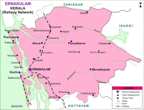 ' ' ' ' ' 1. Rail-Map-india: Ernakulam railways map
