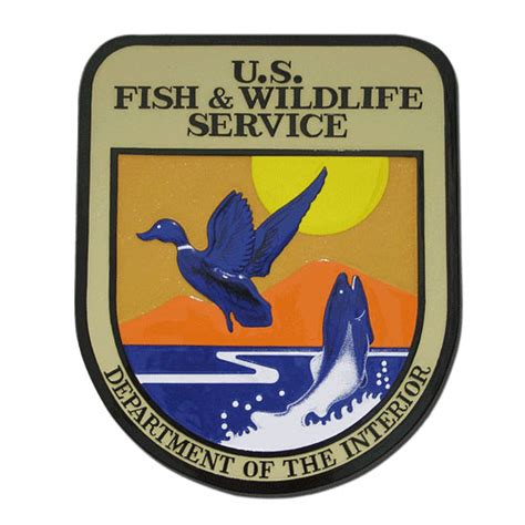 Us Fish And Wildlife Service Wooden Seals And Logo Emblems