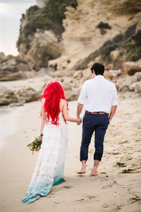 Vendors Hipster Ariel Marries Eric In This Fantasy Beach Wedding