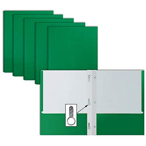 Green Paper 2 Pocket Folders With Prongs 50 Pack By Better Office