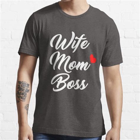 Mom Shirts Wife Mom Boss Shirt Mothers Day T Mothers Shirt Funny
