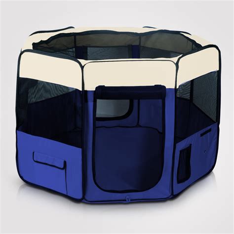 The crate should be big enough for your puppy to comfortably stand up and turn around in when he reaches. Pet Playpen Dog Soft Crate Cat Exercise Cage Tent Travel ...