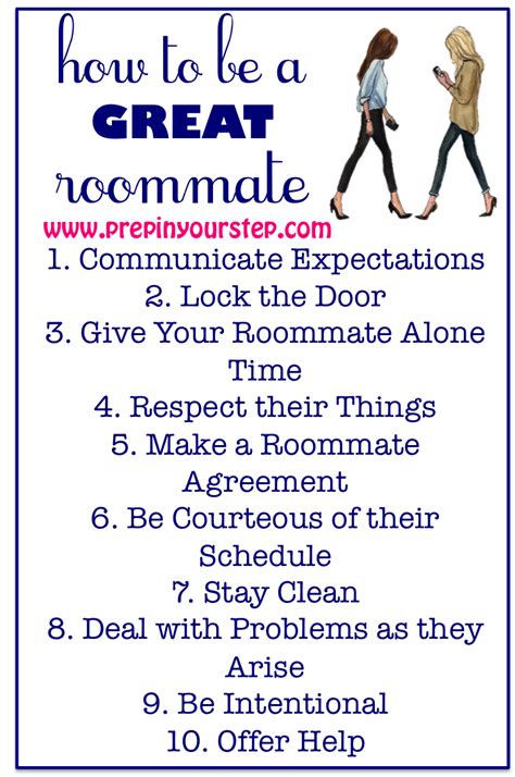 prep in your step how to be a great roommate college roommate roommate college advice