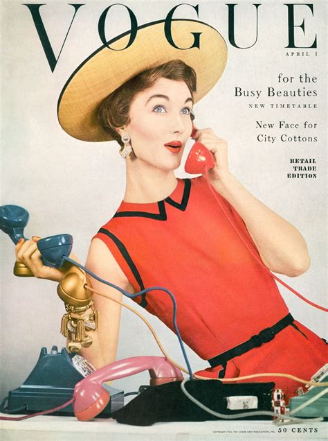 A Look At Phones In The Vogue Archives Vintage Vogue Covers Vogue
