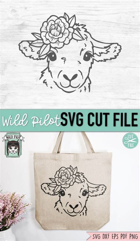 Floral Lamb SVG Sheep SVG Easter Svg File Spring Svg | Etsy Easter Svg