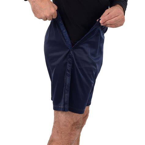 post medical surgery specialize tearaway recovery shorts pant for men and women color navy men