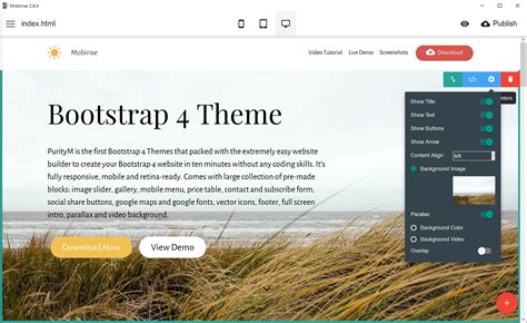 Free Single Page Website Template Bootstrap Best Design Idea