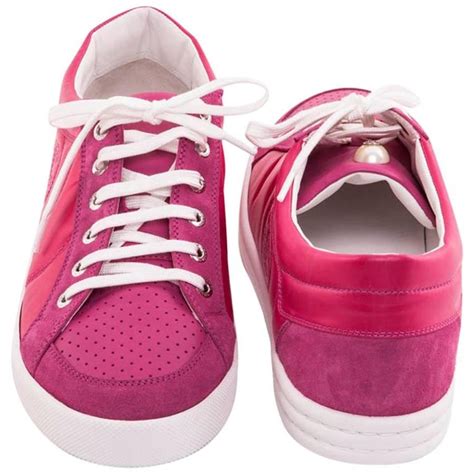There are 149 chanel tennis for sale on etsy, and they cost $56.05 on average. CHANEL Tennis Sneakers in Fuchsia Pink Velvet Leather and ...