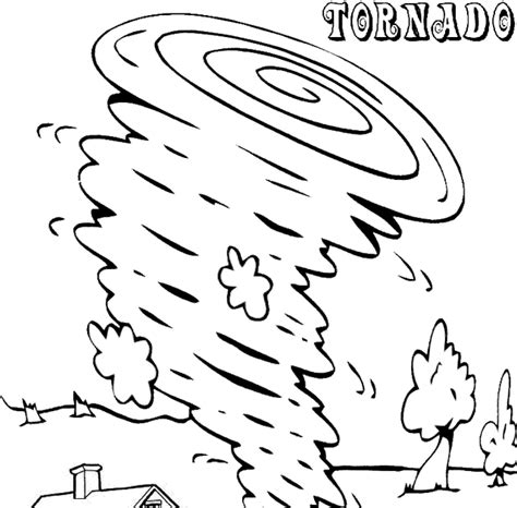 A Severe Weather Coloring Pages