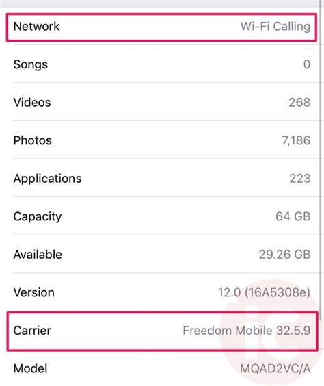 Freedom Mobile Wi Fi Calling Re Enabled In Ios 12 Beta 2 Iphone In