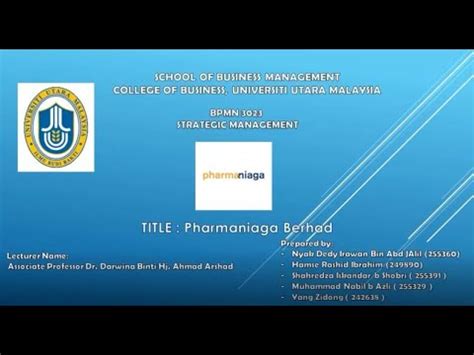 The ambit of their business interests ranges from warehousing and distrib. A192 PHARMANIAGA BERHAD Group B - YouTube