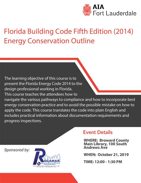 Florida Building Code Fifth Edition 2014 Energy Conservation Outline