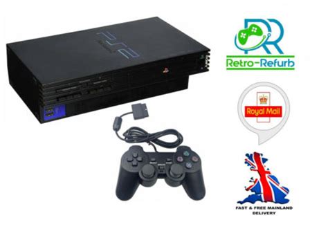 Sony Playstation 2 PS2 Console Phat Black Full Setup EBay